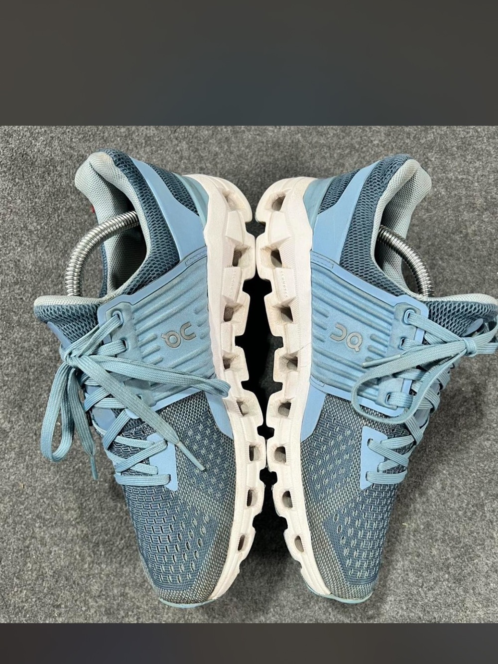 On Running Women's Cloud Running Shoes in Blue and White shoes